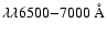$\lambda\lambda 6500{-}7000~\hbox{\rm\AA}$