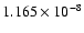 $1.165 \times 10^{-8}$