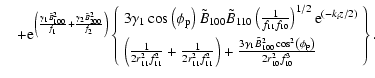 $\displaystyle \quad
+{\rm e}^{\left( {\frac{\gamma _1 \tilde {B}_{100}^2 }{f_1 ...
... ^2\left( {\phi _{\rm p} }
\right)}{2r_{10}^2 f_{10} ^3}
\end{array}} \right\}.$