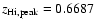 $z_{\rm {H {\sc i}},peak} = 0.6687$