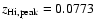 $z_{\rm {H {\sc i}},peak} = 0.0773$