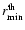 $r_{\rm min}^{\rm th}$