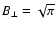 $B_\perp=\sqrt{\pi}$