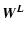 $\displaystyle \vec{W^L}$