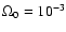 $\Omega_0=10^{-3}$