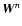 $\vec{W}^n$