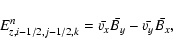\begin{displaymath}E_{z,i-1/2,j-1/2,k}^{n}=\bar{v_x}\bar{B_y}-\bar{v_y}\bar{B_x} ,
\end{displaymath}