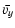 $\displaystyle \bar{v_y}$