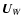 $\vec{U}_W$