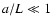 $a/L \ll 1$