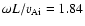 $\omega L / v_{\rm Ai}=1.84$