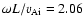 $\omega L /
v_{\rm Ai}=2.06$