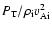 $P_{{\rm T}}/ \rho _{\rm i} v_{\rm Ai}^2$