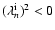 $(\lambda_n^{\rm i})^2<0$
