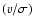 $(v/\sigma)$