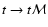 $t \rightarrow t{\cal M}$