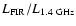 $L_{\rm FIR}/L_{\rm 1.4~GHz}$