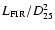 $L_{\rm FIR}/D_{25}^{2}$