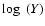 $\log~(Y)$