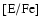 $[{\rm E}/{\rm Fe}]$