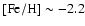 $\rm [Fe/H]\sim-2.2$