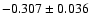 $-0.307\pm0.036$