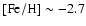 $\rm [Fe/H]\sim
-2.7$