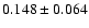 $0.148\pm 0.064$