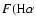 $F({\rm H\alpha}$