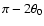 $\pi - 2\theta _0$