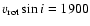 $v_{\rm rot} \sin i = 1900$