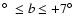 $\hbox{$^\circ$ }\leq b \leq +7\hbox{$^\circ$ }$