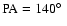 $\rm PA=140\hbox {$^\circ $ }$