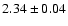 $2.34\pm0.04$