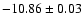 $-10.86\pm0.03$