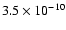 $3.5\times10^{-10}$