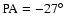 $\rm PA=-27\hbox {$^\circ $ }$