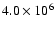 $4.0\times10^6$