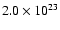 $2.0\times10^{23}$