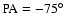 $\rm PA = -75\hbox{$^\circ$ }$