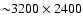 ${\sim} 3200 \times 2400$
