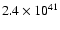 $2.4 \times 10^{41}$