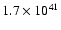 $1.7 \times 10^{41}$