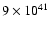 $9 \times 10^{41}$
