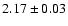 $2.17 \pm 0.03$