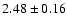 $2.48 \pm 0.16$