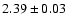 $2.39 \pm 0.03$