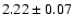 $2.22 \pm 0.07$