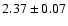$2.37 \pm 0.07$
