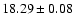 $18.29\pm0.08$